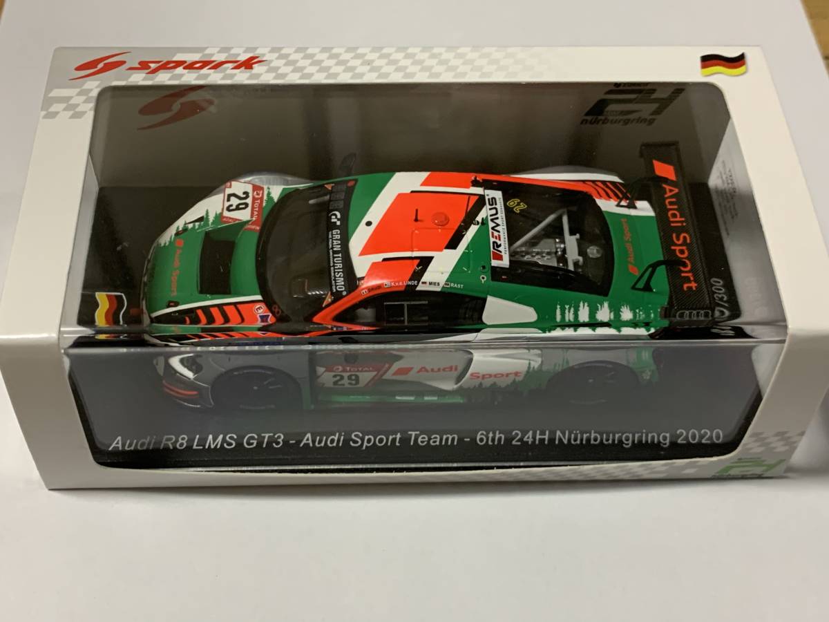 人気，安い spark 1/43 スパーク 1/43 アウディ R8 LMS GT3 #29 Audi Sport Team 6th 24H Nurburgring 2020(レーシングカー)｜売買されたオークション情報、yahooの商品情報をアーカイブ公開 - オークファン レーシングカー