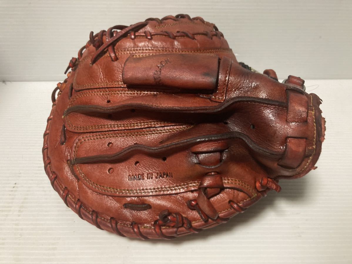 良型即戦力】ZETTソフトボール用キャッチャーミット 天然皮革製 大人用