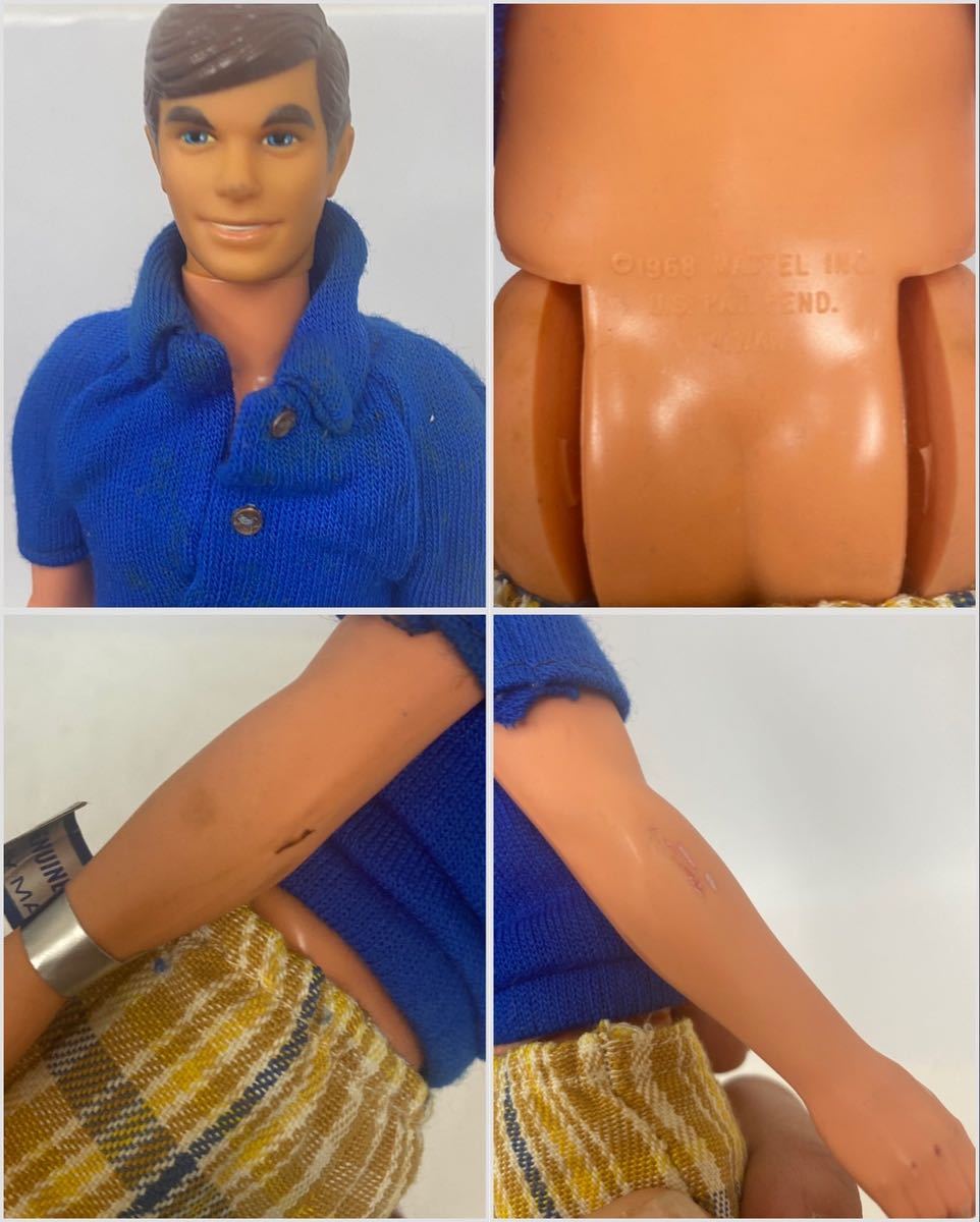 当時物！マテル社製 KEN ケン バービードール 2体セット 1968年 Barbie