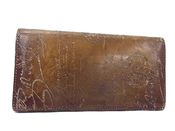 1円 Berluti ベルルッティ サンタル カリグラフィー レザー 二つ折り  