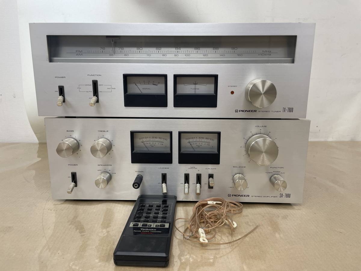 PIONEER パイオニア SA-7800II プリメインアンプ + CT-405 カセット