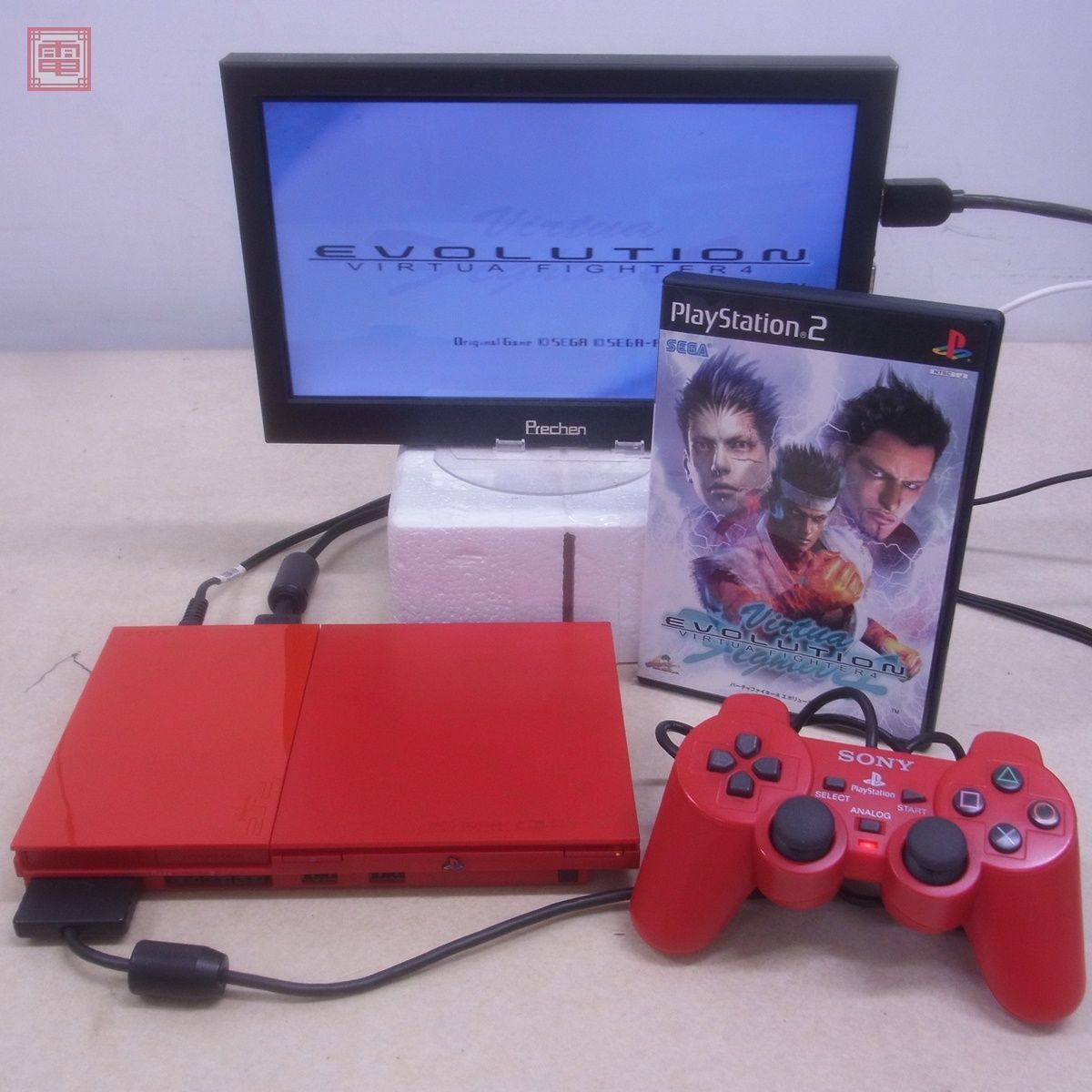 PS2 プレステ2 本体 SCPH-90000 薄型 シナバーレッド 赤 ソニー SONY 
