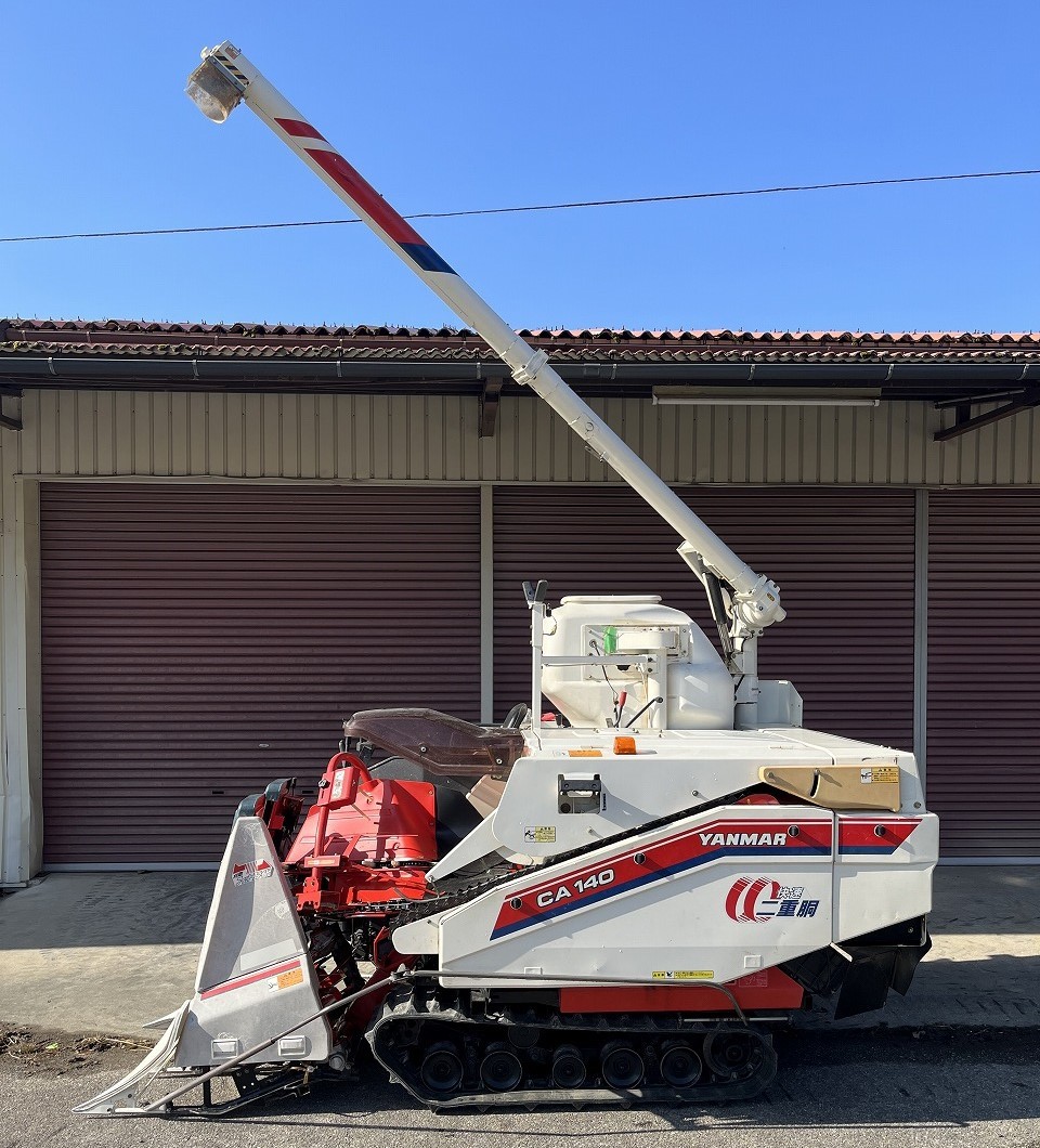 ト兵 ヤンマー YANMAR コンバイン CA140 2条 ディーゼル 14馬力 オーガ付き グレンタンク 324h DD092JIJ84 ...