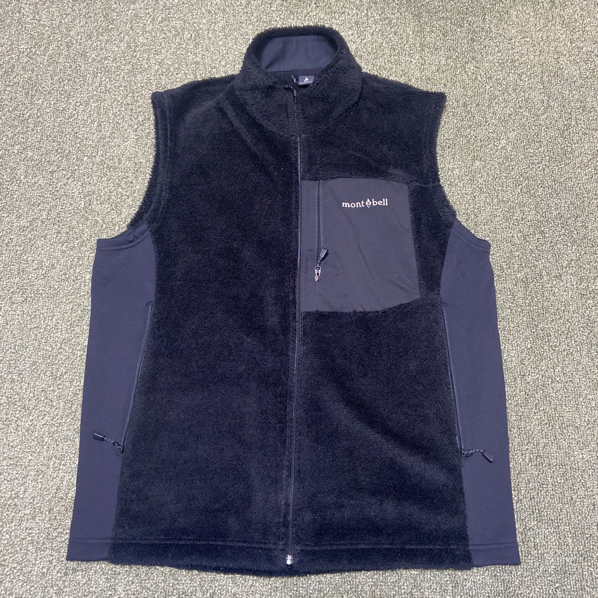 mont-bell モンベル フリースベスト クリマエアベスト 黒 XL 極美品