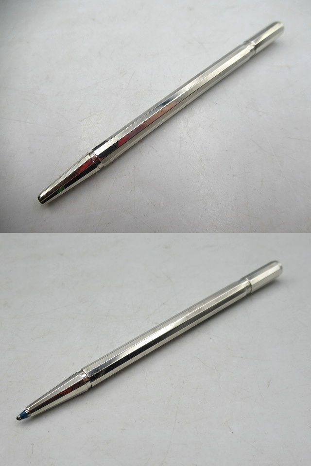 △△S.T.Dupont デュポン Silver シルバーボールペン 全長約10.2
