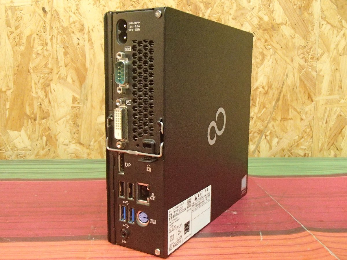 △1円スタート 超小型PC Fujitsu ESPRIMO Q556/R△Core i3-7100T/メモリ