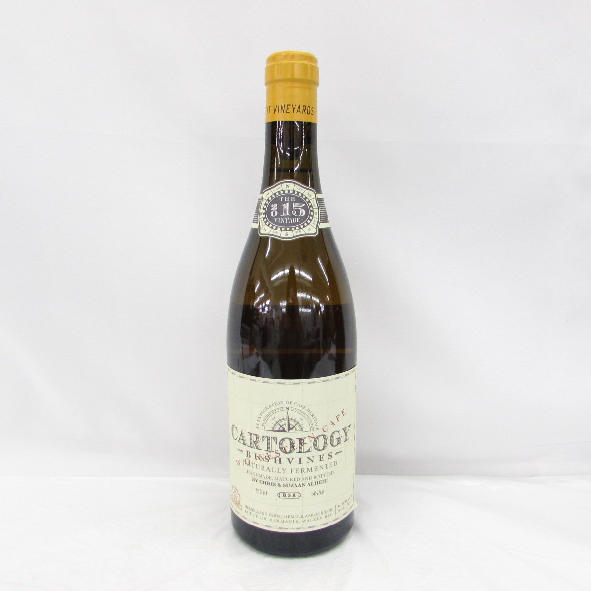 1円～【未開栓】CARTOLOGY カルトロジー 2015 南アフリカ 白 ワイン 750ml 14% 11188414 0122