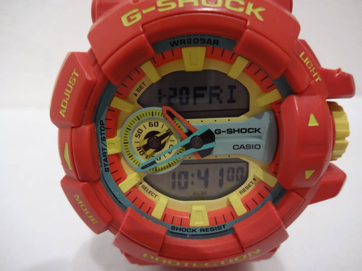 ☆CASIO カシオ G-SHOCK ブリージー・ラスタカラー（GA-400CM）1円スタート