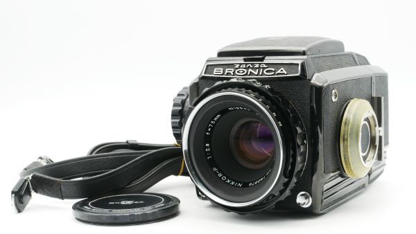 ゼンザブロニカ ZENZA BRONICA S2 A ブラック + Nikkor P 75mm F2.8