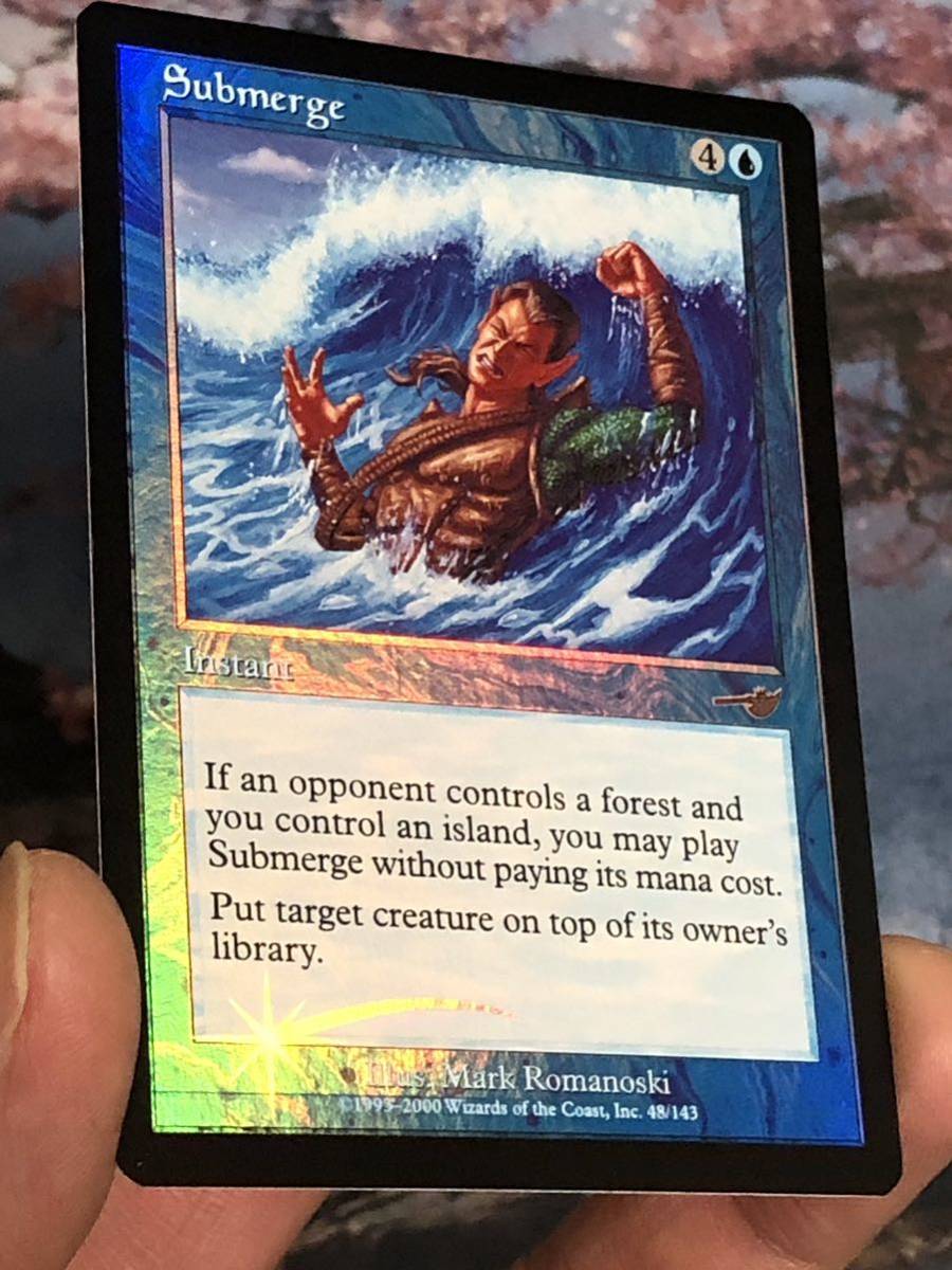 MTG][英語FOIL] 水没/Submerge [NEM]※継ぎ目あり