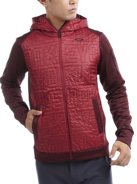 新品★オークリー(OAKLEY)パーカーブルゾン★FOA402867★赤系XXL