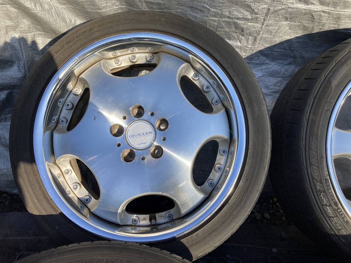 AME シャレン 18インチホイール タイヤ付 4本セット 18×7.5Jと8.5J 42 