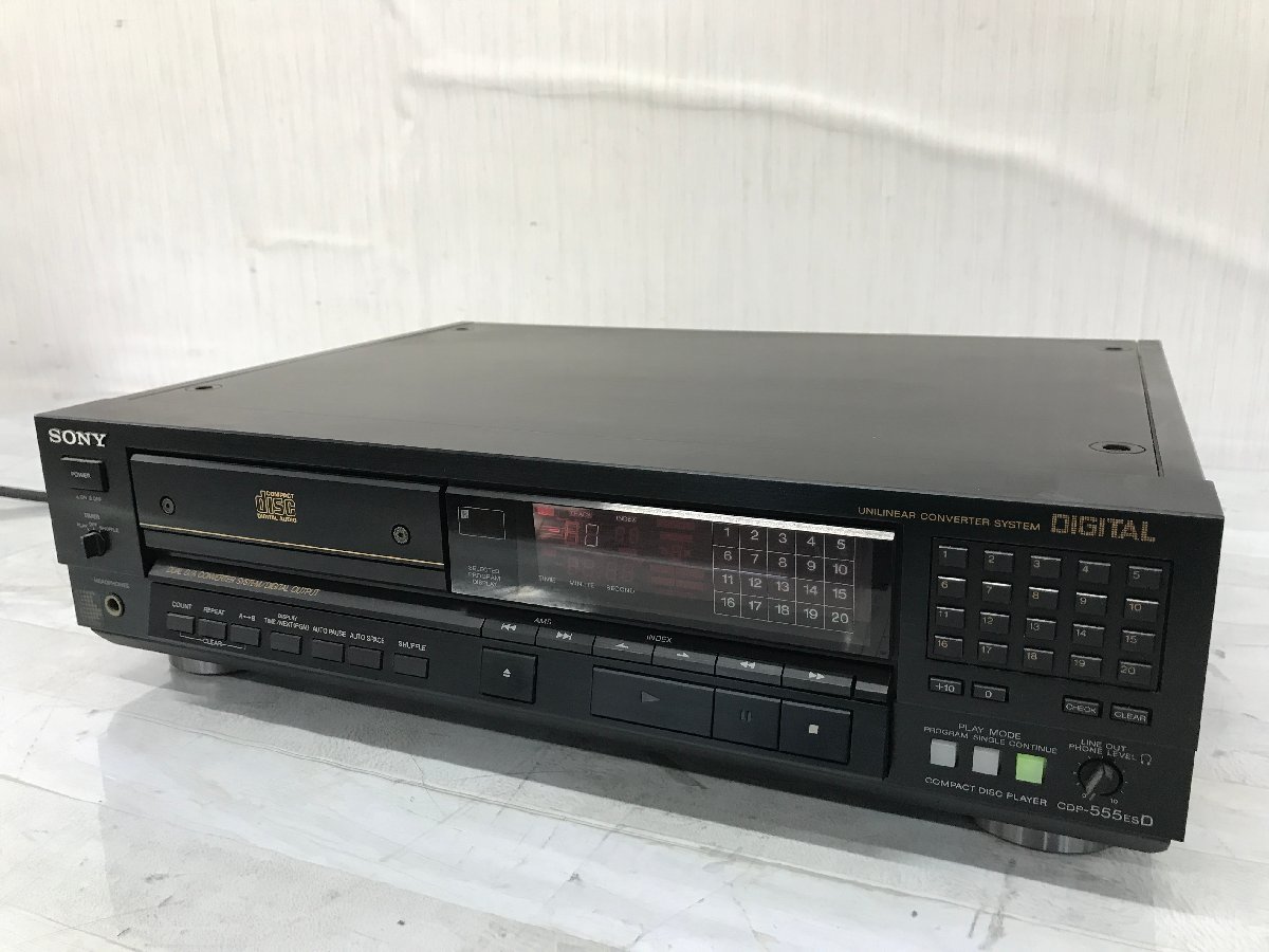 m2342 ジャンク SONY ソニー CDプレイヤー CDP-555ESD 【公式通販】