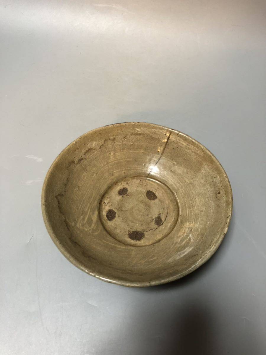 無地刷毛目 茶碗 李朝時代初期 | 李朝 無地刷毛目 無地刷毛