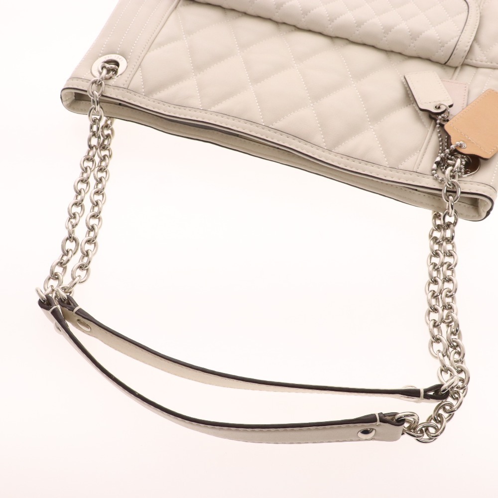 □ COACH コーチ キルティング トートバッグ ハンドバッグ ショルダー 