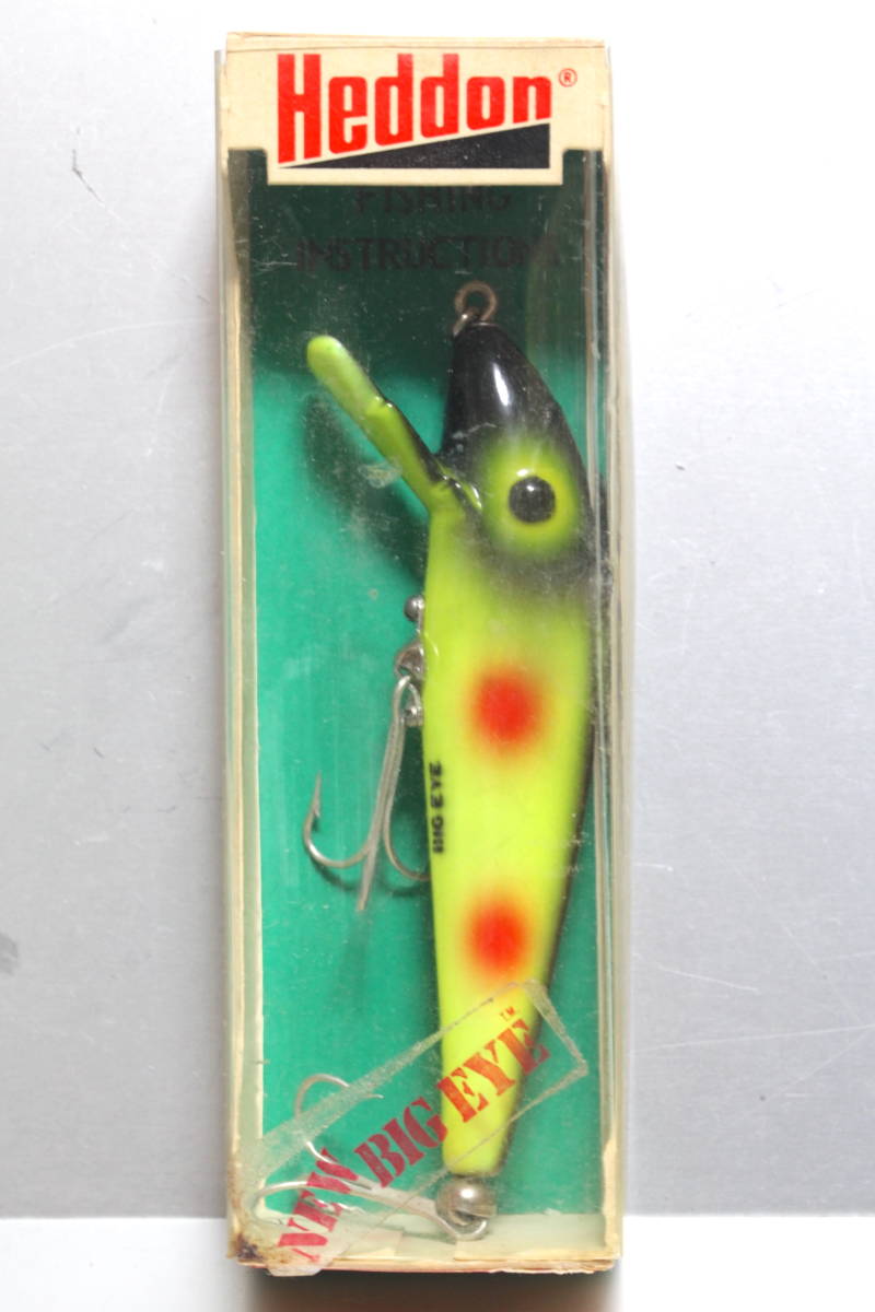 NIB オールド ヘドン ビッグアイ BEF マグナムタイガー Heddon Big Eye マーベリック ラパラ コットンコーデル レーベル