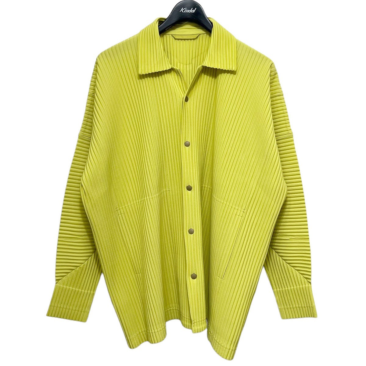 美品　ISSEY MIYAKE プリーツ 長袖 トップス 黄色 品質保証，爆買い ☆ PLEATS PLEASE プリーツプリーズ ISSEY MIYAKE