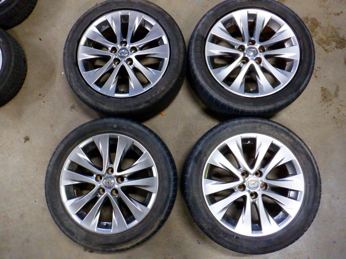 ☆トヨタ純正ホイール 4本セット 18x7.5J 114.3x5 タイヤ 235/50 R18☆【