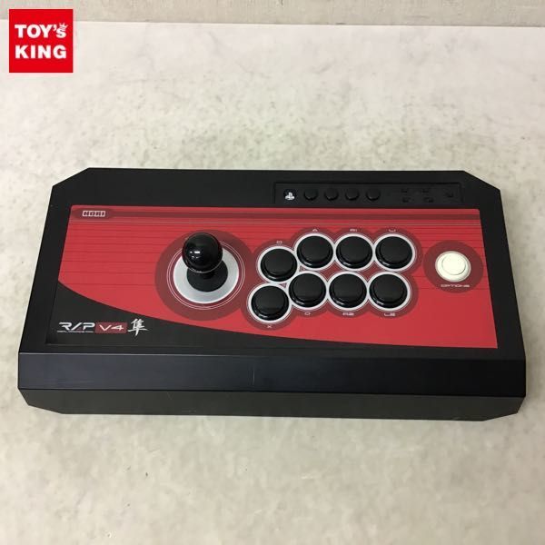 1円〜 箱無 ホリ PS4/PS3 対応 リアルアーケードPRO.V4 隼 PS4-005
