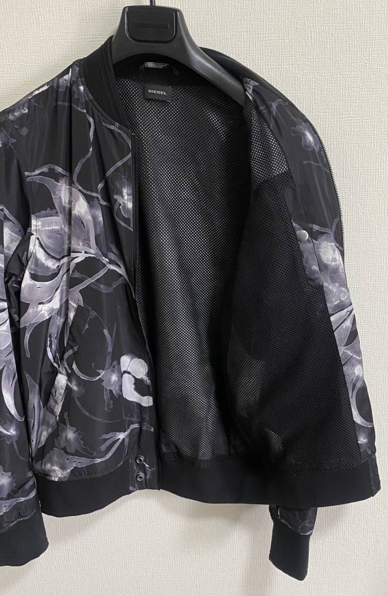 DIESEL ディーゼル MA-1 水墨画 グラフィック メンズ ジャケット 定価