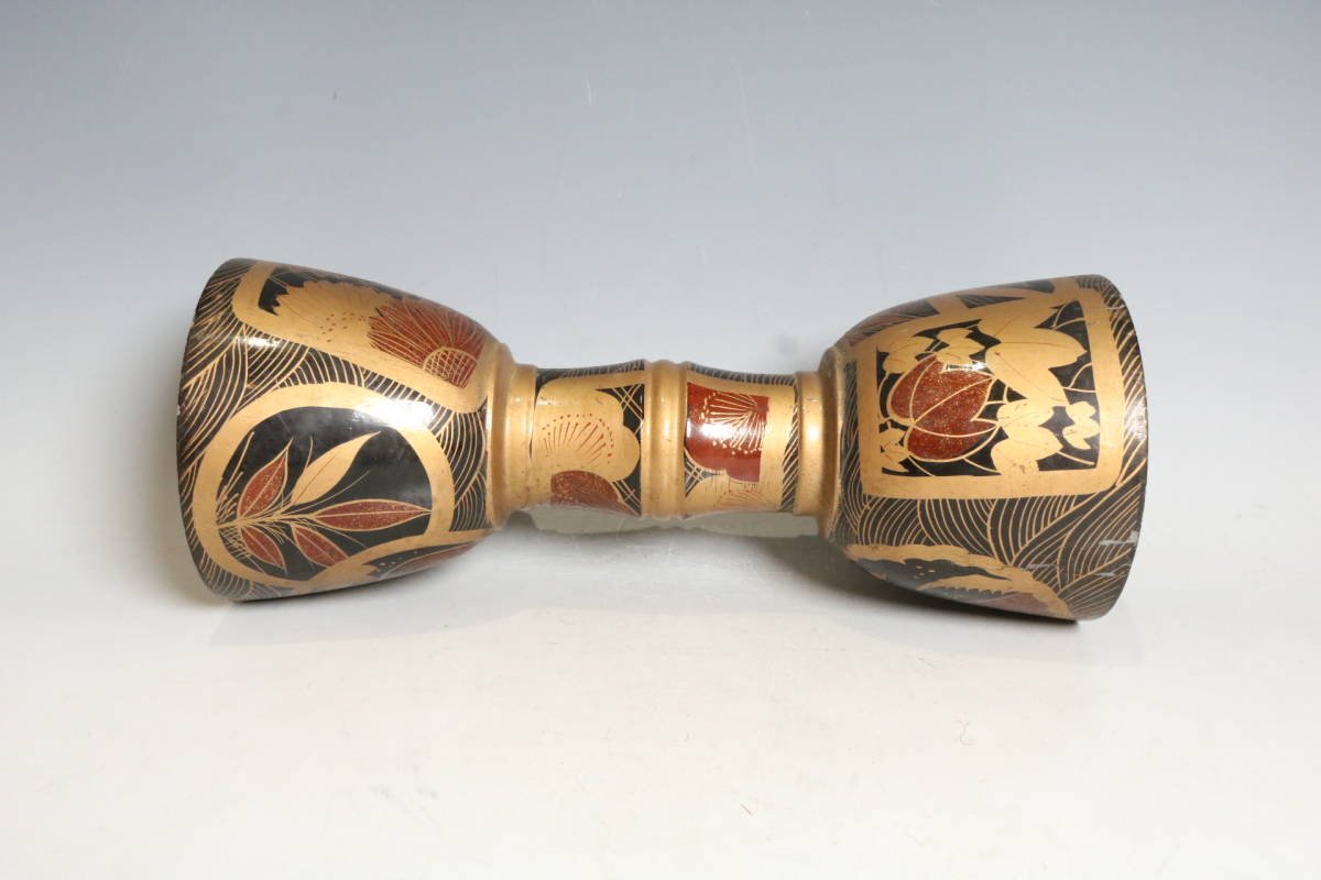 蒔絵 大鼓 鼓 大皮 打楽器 和楽器 能楽 雅楽 皮付き（J319） 2026年最新