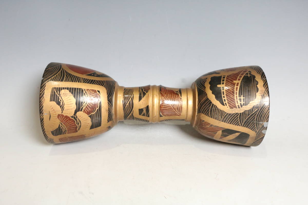 蒔絵 大鼓 鼓 大皮 打楽器 和楽器 能楽 雅楽 皮付き（J319） 2026年最新