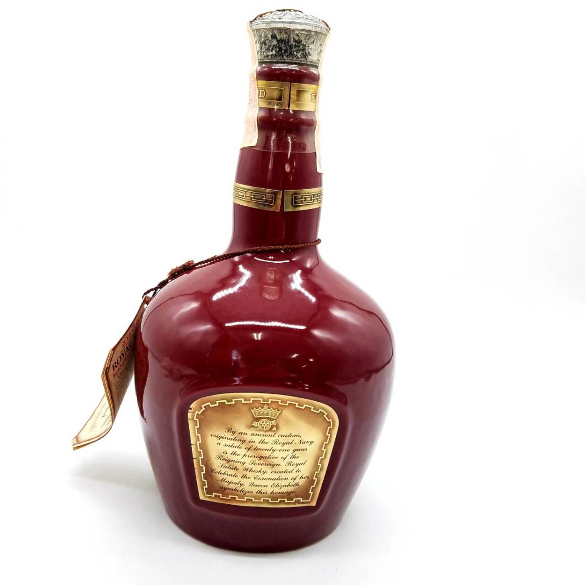 9191/【未開栓】ロイヤルサルート21年 赤 陶器 スコッチ ウイスキー