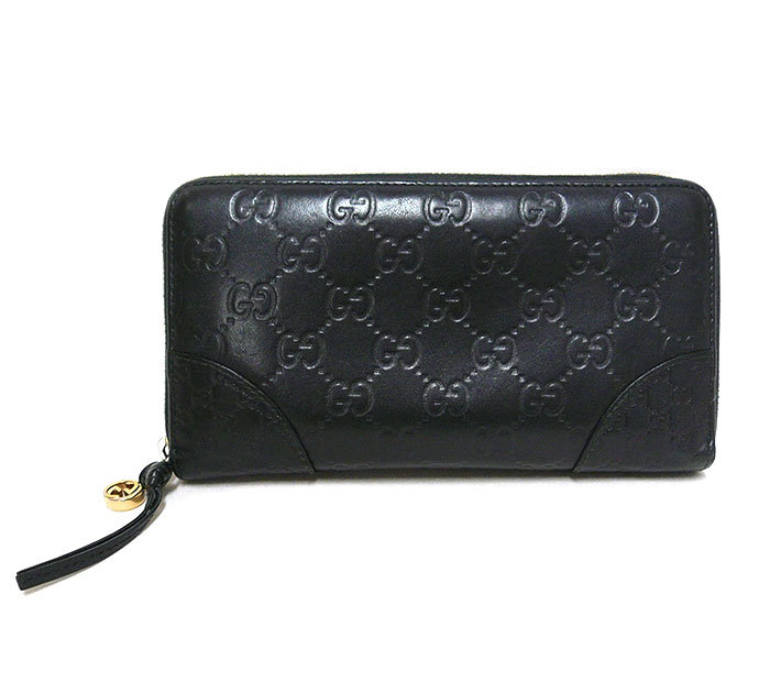 ◎GUCCI グッチ GG柄 グッチシマレザー ジップアラウンドウォレット 