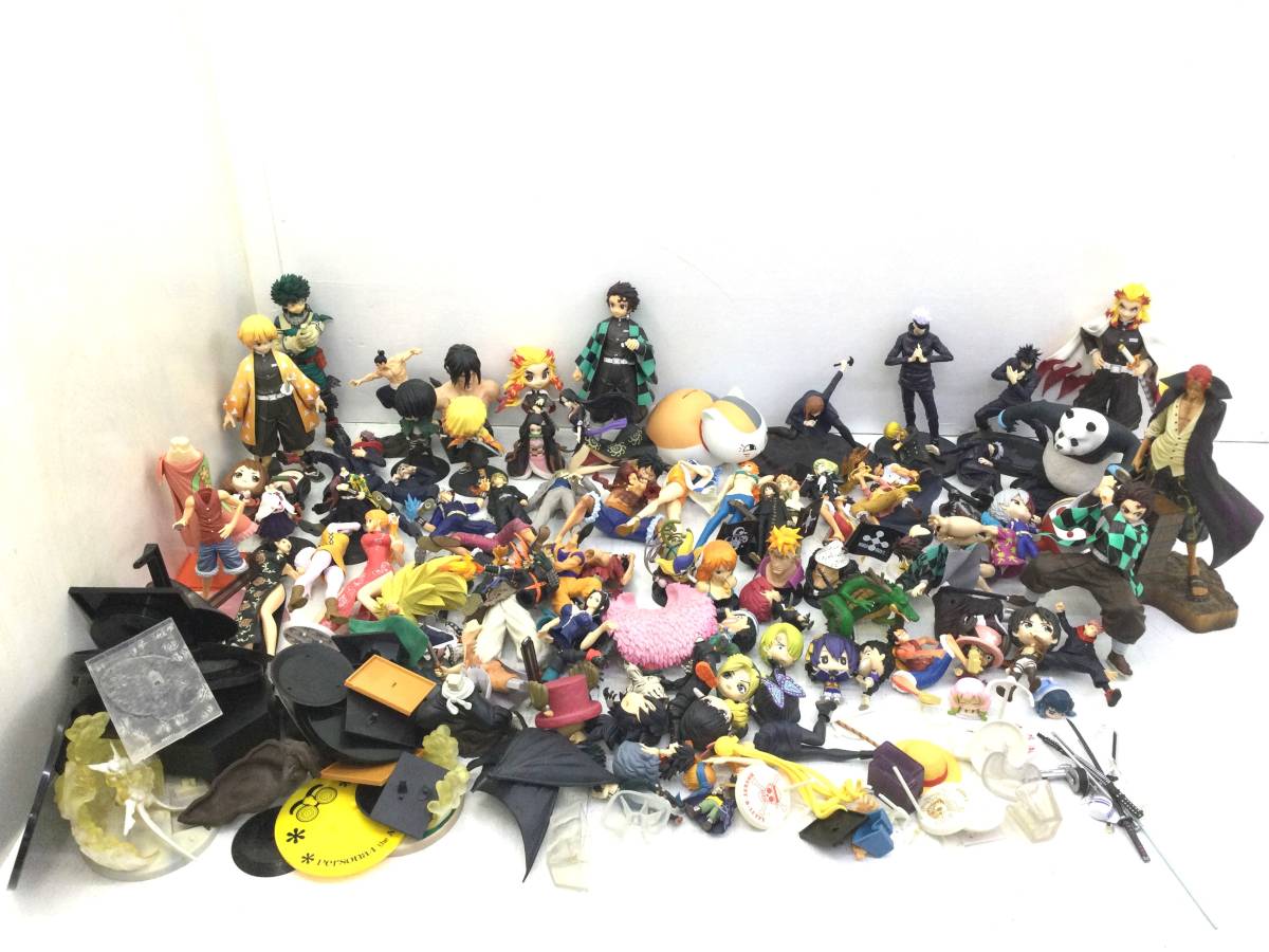 ★【ジャンク品/120】one-piece ドラゴンボール 呪術廻戦 鬼滅の刃 進撃の巨人 他 アニメフィギュアまとめ