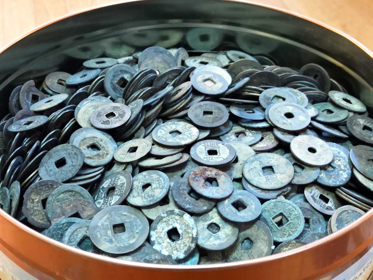 古銭 未選別 穴銭 約5kg 古銭 穴銭 まとめ 銀貨 約5kg 公式通販