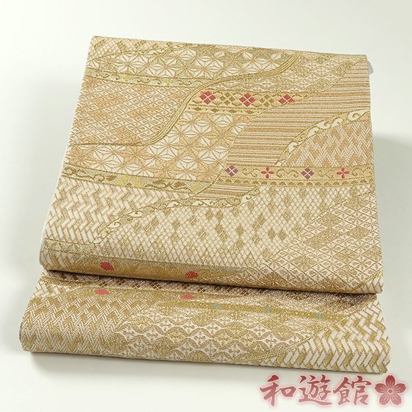 【和遊館】OFG124　仕立付！西陣『田中義織物』朱雀織「金華山」高級袋帯