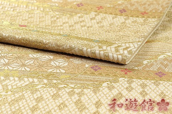【和遊館】OFG124　仕立付！西陣『田中義織物』朱雀織「金華山」高級袋帯