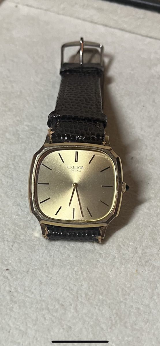 SEIKO】CREDOR 8J81-6A30 クォーツ 電池交換済み 尾錠社外品 時計