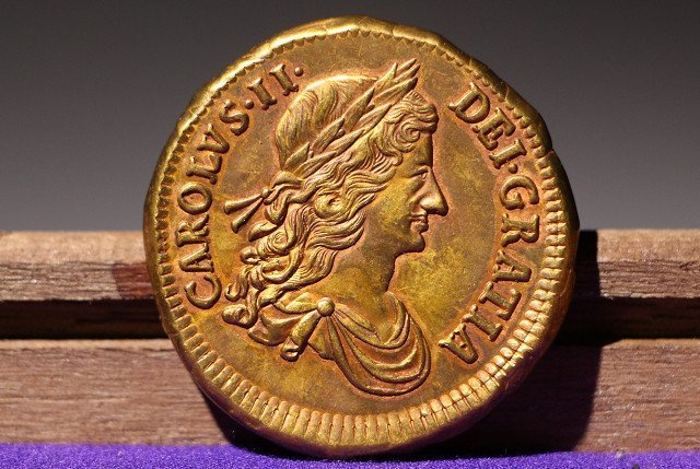 ☆寒椿☆欧州銀貨 (検)イングランド（イギリス）1669 英国 ギニア