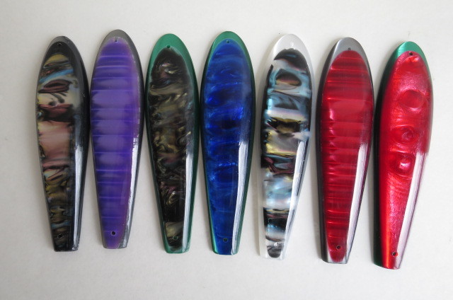 ■AAタイプ：サクラマス.新品ヘラ引き用ピンキ－7色7枚セット