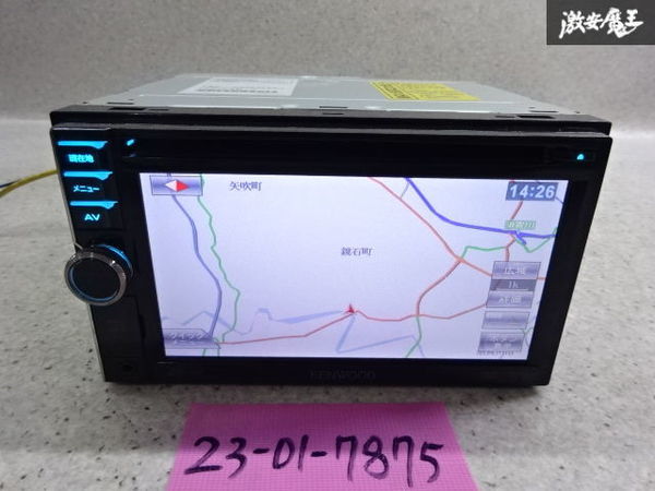 KENWOOD ケンウッド ナビ ナビモニター カーナビ CD DVD USB MDV-434DT 棚2J12