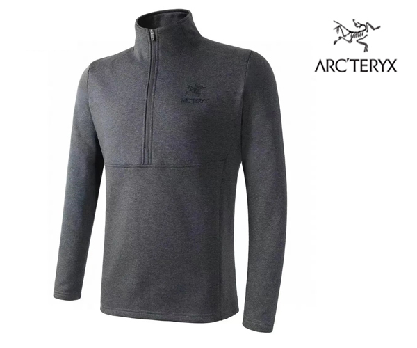 ★ARC'TERYX　アークテリクス　Dallen Fleece Pullover Men's 極暖 長裏起毛4方向ストレッチ長袖T-Shirt ★ Gray M