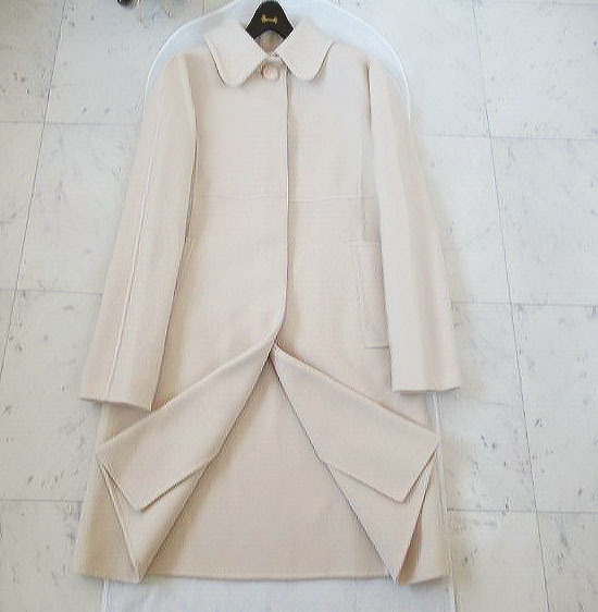 お得，100%新品 ハロッズ 今季 ウール カシミヤ混 ダブルフェイス