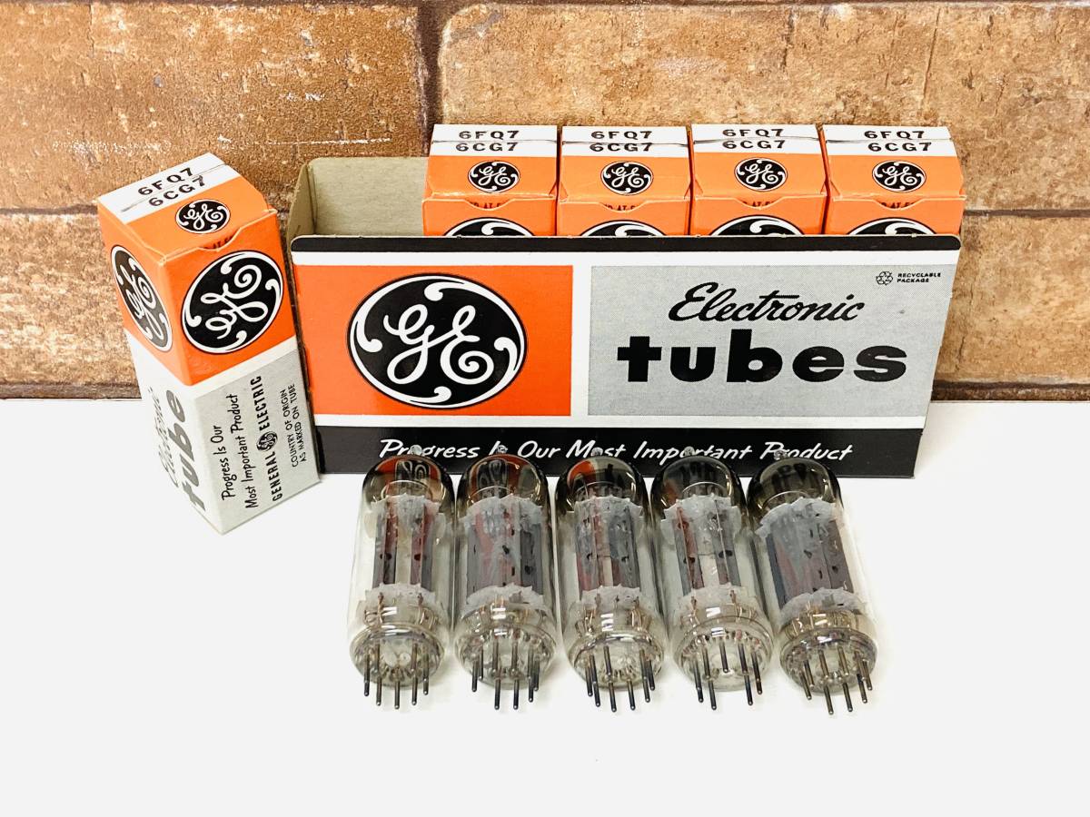 GE GENERAL ELECTRIC ゼネラル・エレクトリック 真空管 6FQ7/6CG7 5本　NO.242