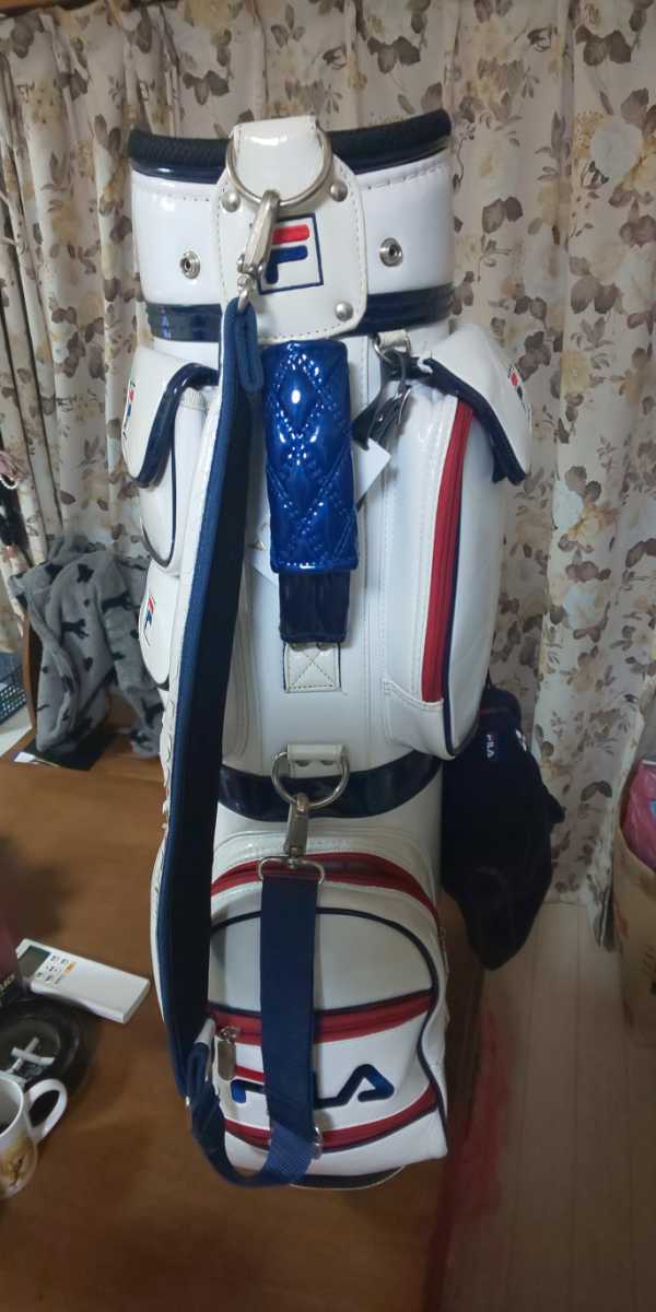 FILA キャディバッグ フィラ ゴルフ スタンド 8.5型 0 GOLF - ネイビー