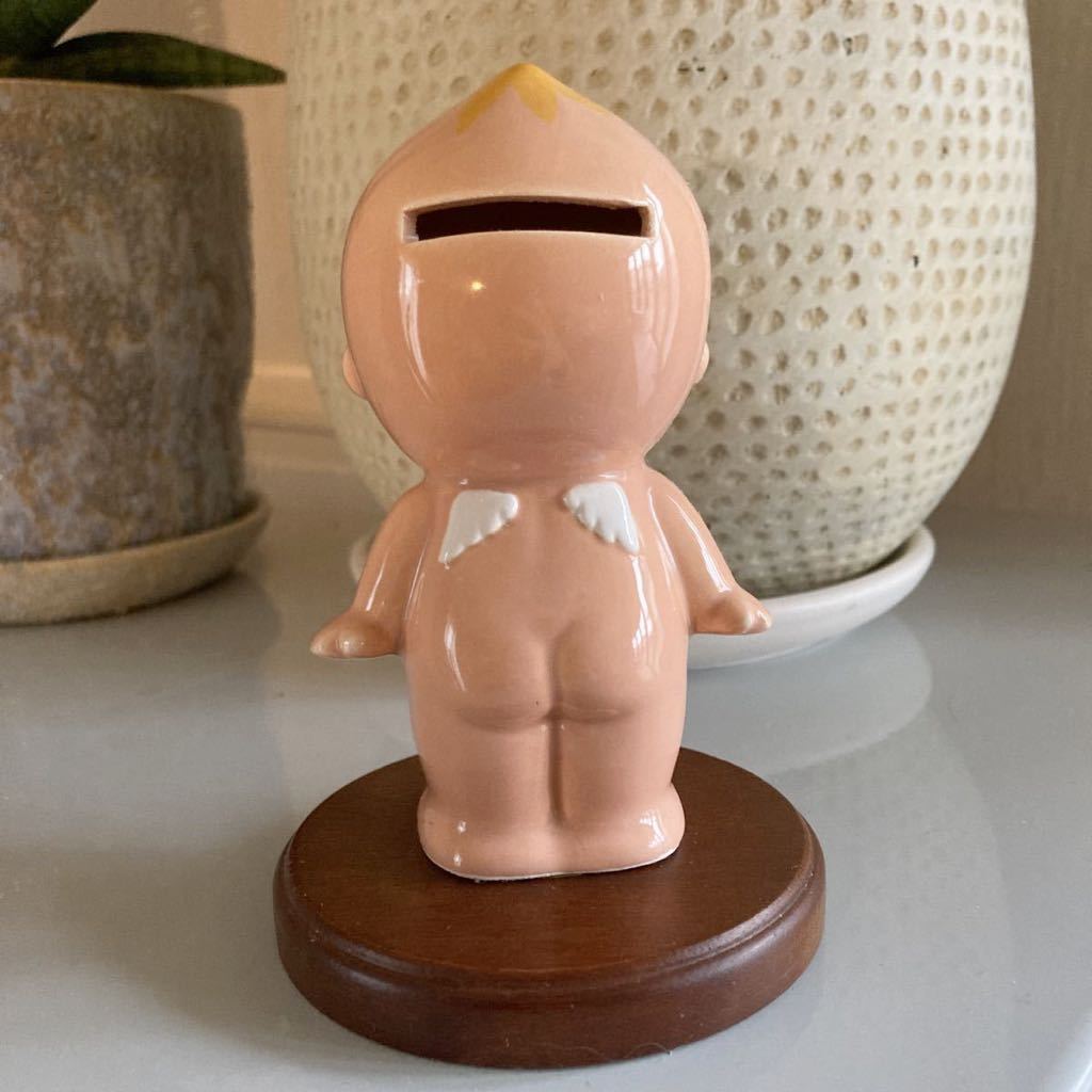 内藤ルネ 陶器製 キューピー 貯金箱 LOVE SPACE with RUNE 置物 レア