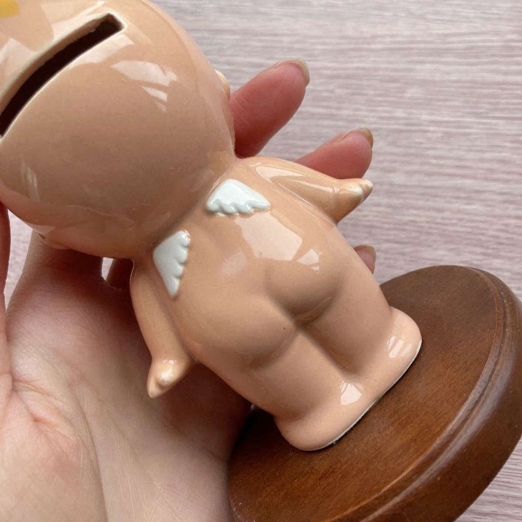 内藤ルネ 陶器製 キューピー 貯金箱 LOVE SPACE with RUNE 置物 レア