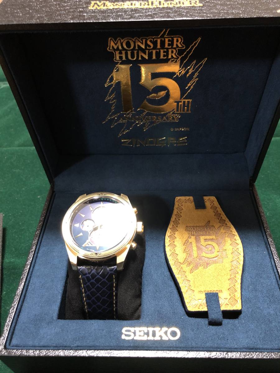 SEIKO × モンスターハンター 15周年 ジンオウガ 腕時計 ソーラー 時計