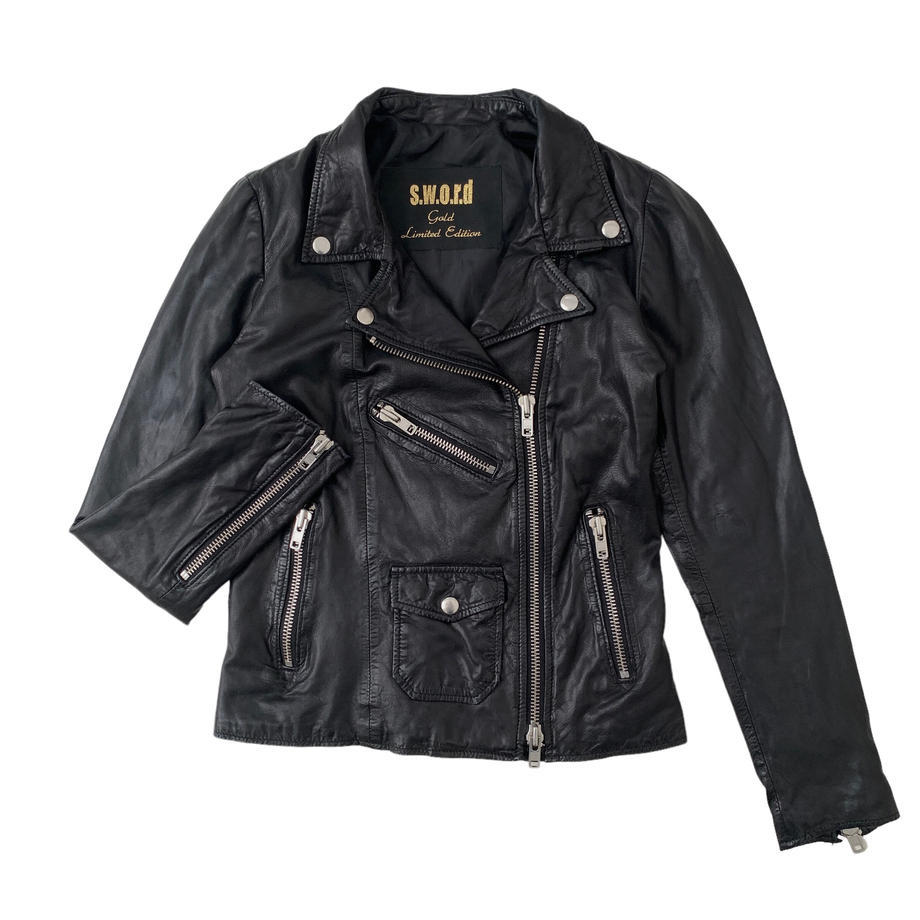 NA726さ s.w.o.r.d gold Limited Edition ライダースレザージャケット 42/XL