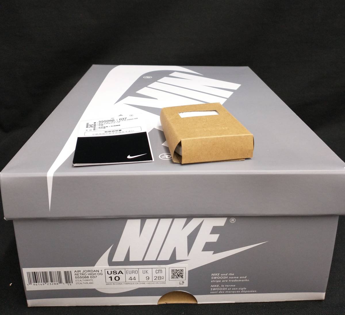 箱・黒タグ付] NIKE AIR JORDAN 1 RETRO HIGH OG AJ1 STEALTH エア 