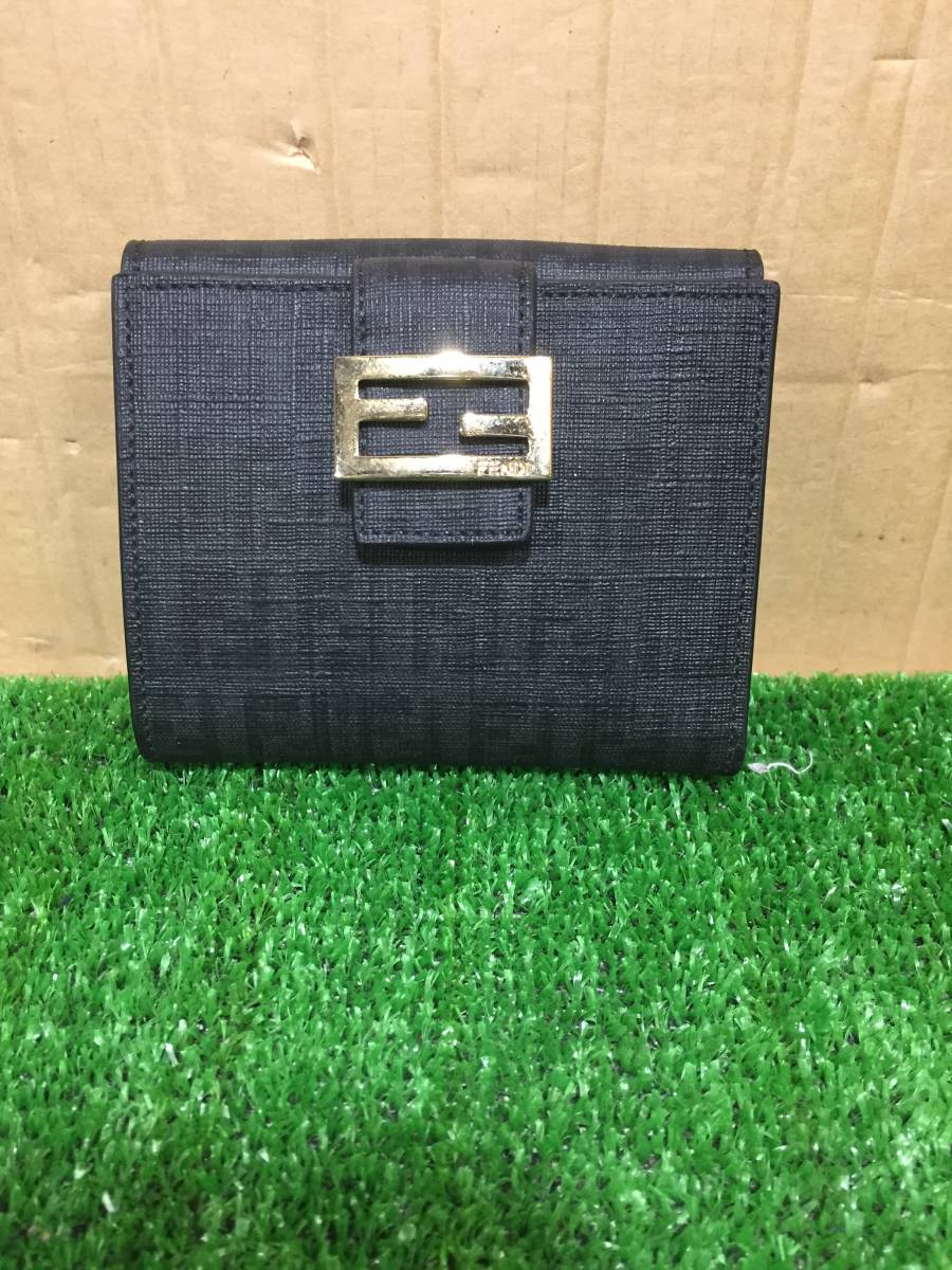 FENDI ズッキーノ 二つ折り小銭入れ付き財布 【公式通販】
