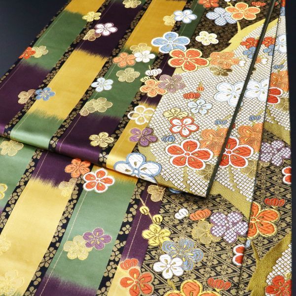 美品 成人式 振袖フルセット 正絹 鹿の子 145cm~155cm用1091
