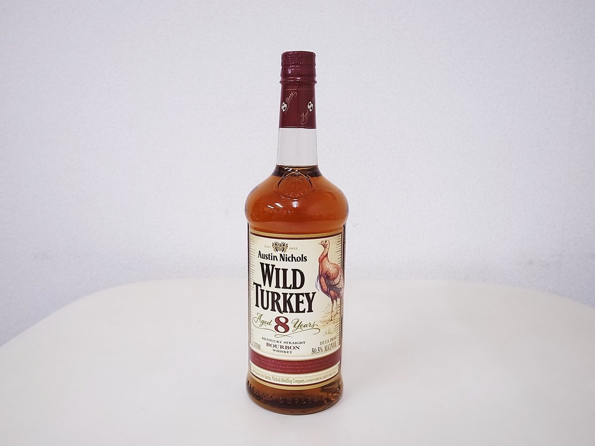 WILD TURKEY　8年　ワイルドターキー８年　赤キャップ　1000ml　未開栓　バーボン