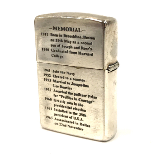 ZIPPO USA製 1961-1963 アメリカ大統領 ジョン・F・ケネディ オイル