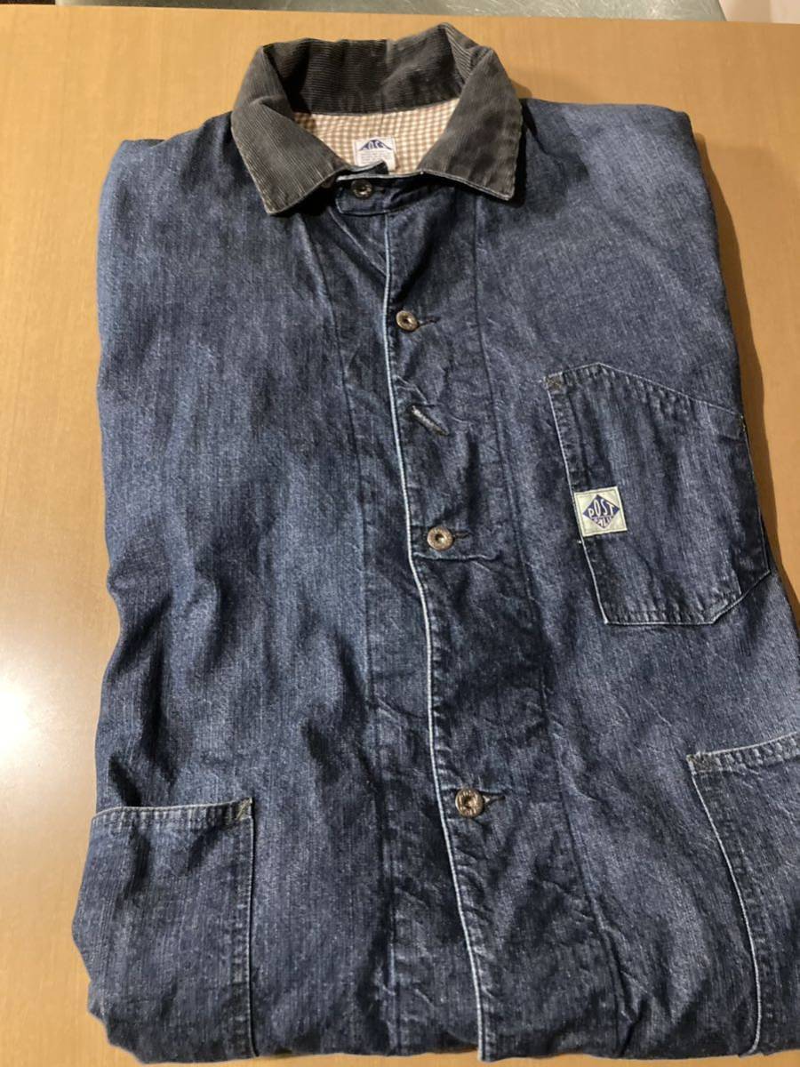 80s 90s ハンテン　カバーオール　USA製　HANGTEN ヴィンテージ 90's vintage made in USA post o'alls coverall Lsize デニム